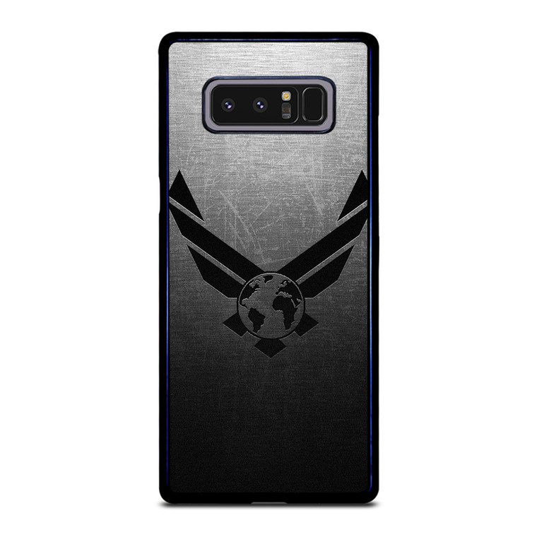 USAF UNITED STATES AIR FORCES LOGO METAL Samsung Galaxy Note 8 Case Cover