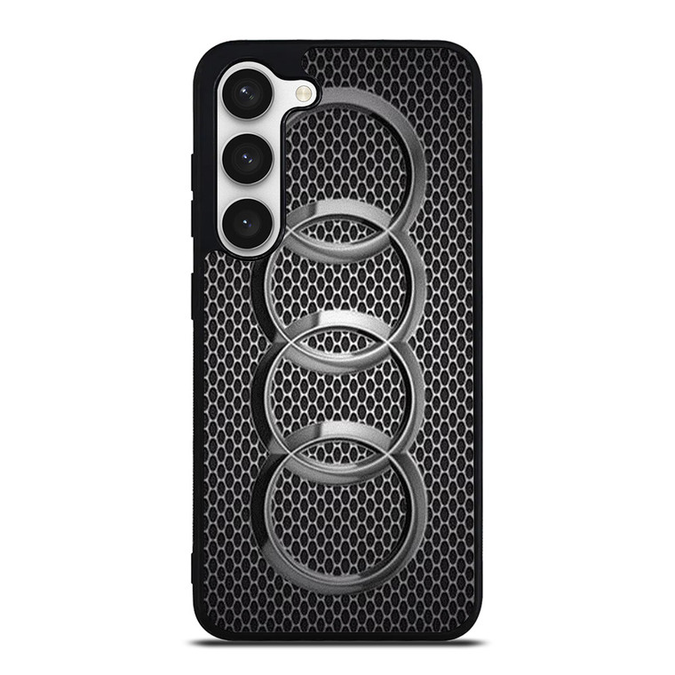 AUDI CAR METAL LOGO Samsung Galaxy S23 Case Cover AUDI CAR METAL LOGO Samsung Galaxy S23 Case Cover