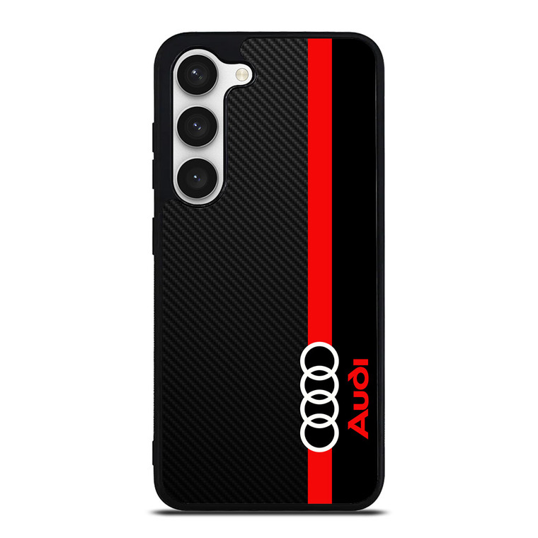 AUDI RED STRIPE LOGO Samsung Galaxy S23 Case Cover AUDI RED STRIPE LOGO Samsung Galaxy S23 Case Cover
