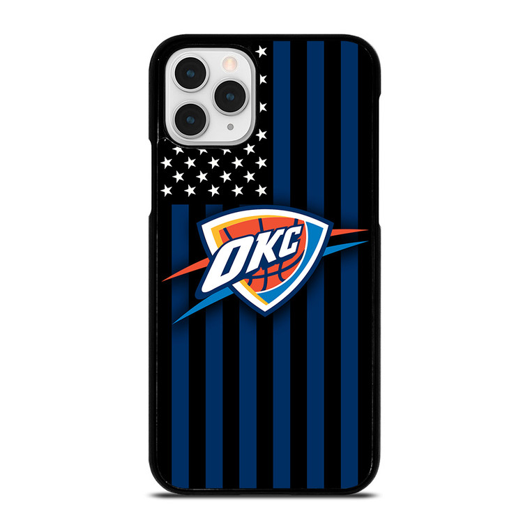 OKLAHOMA CITY THUNDERS NBA USA FLAG iPhone 11 Pro Case Cover