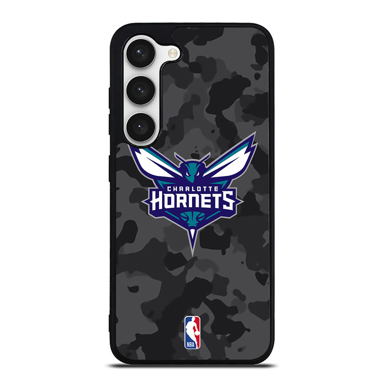 CHARLOTTE HORNETS BLACK CAMO Samsung Galaxy S23 Case Cover