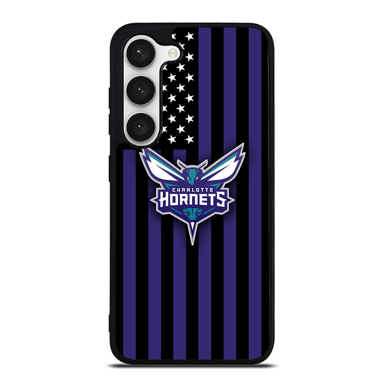 CHARLOTTE HORNETS NBA USA FLAG Samsung Galaxy S23 Case Cover