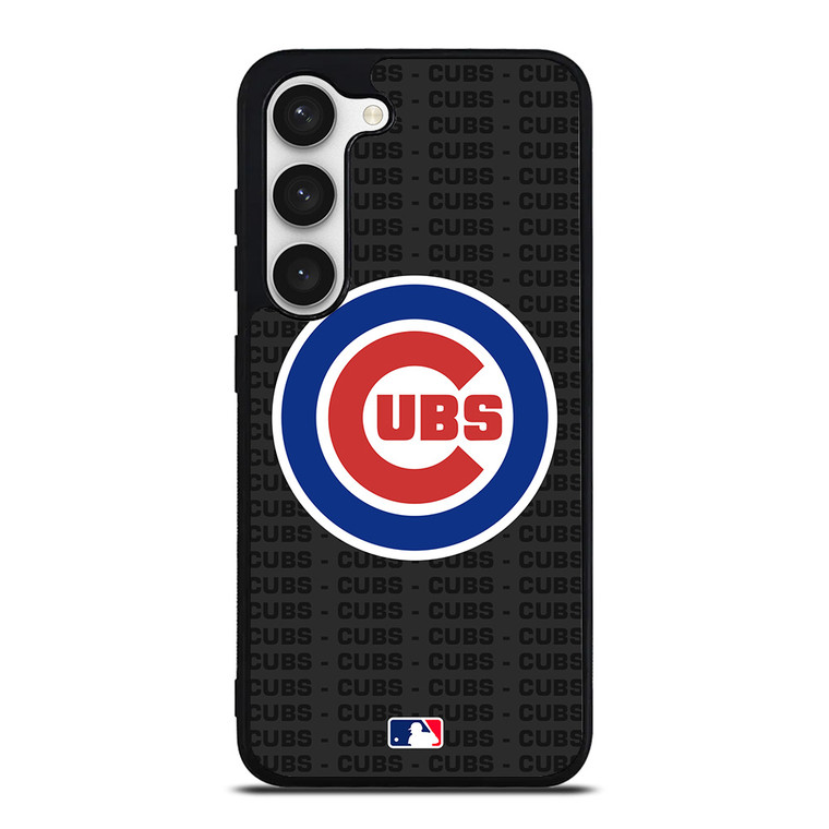 CHICAGO CUBS BASEBALL BLACK Samsung Galaxy S23 Case Cover