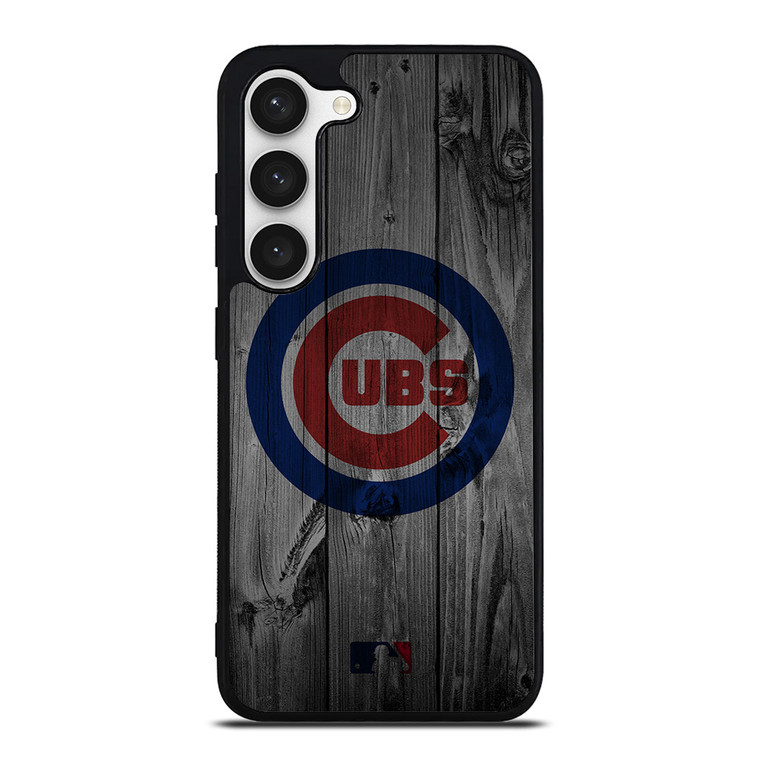 CHICAGO CUBS BASEBALL MLB WOOD LOGO Samsung Galaxy S23 Case Cover