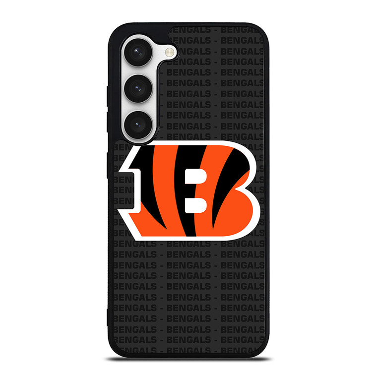 CINCINNATI BENGALS FOOTBALL TEXT Samsung Galaxy S23 Case Cover