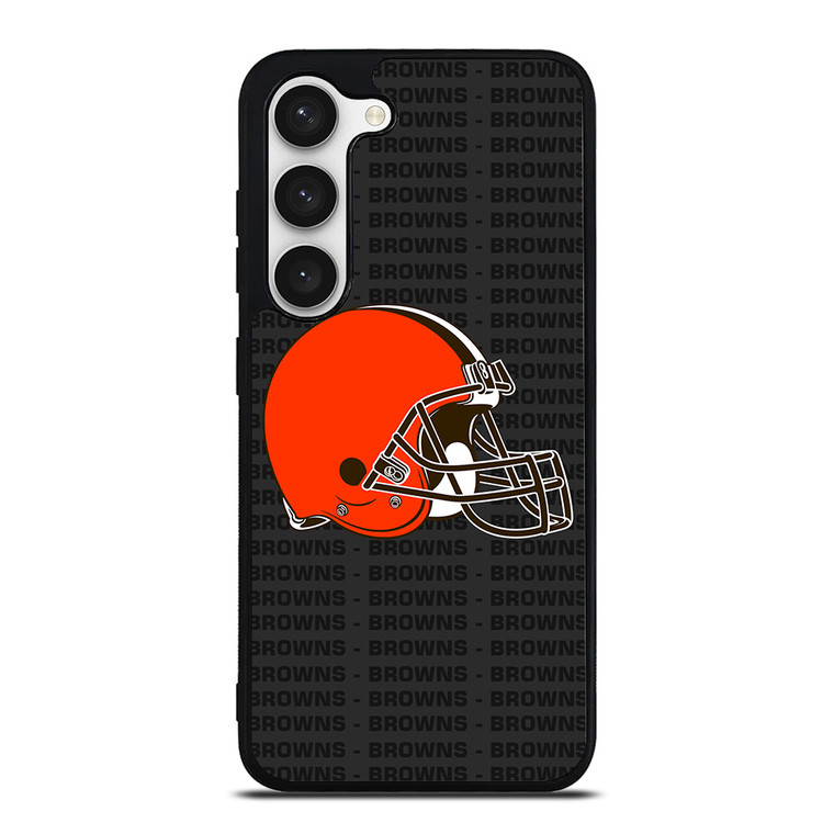CLEVELAND BROWNS FOOTBALL TEXT Samsung Galaxy S23 Case Cover