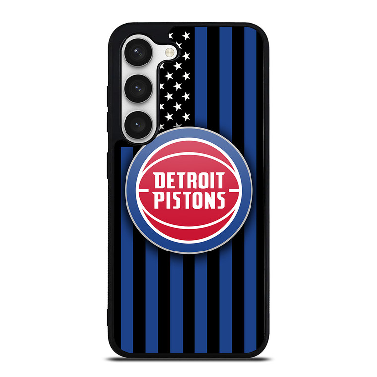 DETROIT PISTONS NBA USA FLAG Samsung Galaxy S23 Case Cover