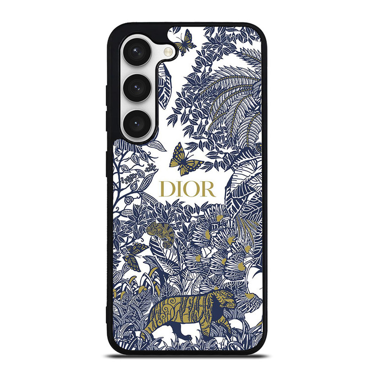 DIOR FLORAL BLUE Samsung Galaxy S23 Case Cover