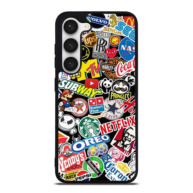 FAMOUS BRAND LOGO MIX Samsung Galaxy S23 Case Cover
