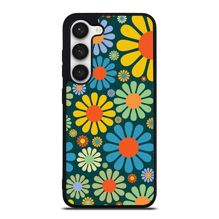 HIPPIE FLOWER PATTERN Samsung Galaxy S23 Case Cover HIPPIE FLOWER PATTERN Samsung Galaxy S23 Case Cover