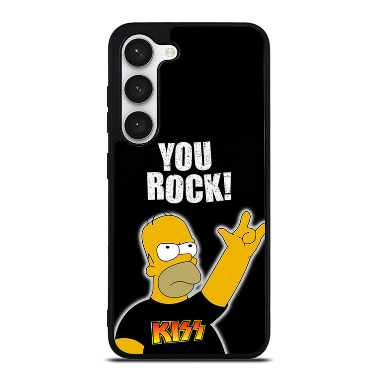 KISS ROCK HOMER SIMPSONS Samsung Galaxy S23 Case Cover