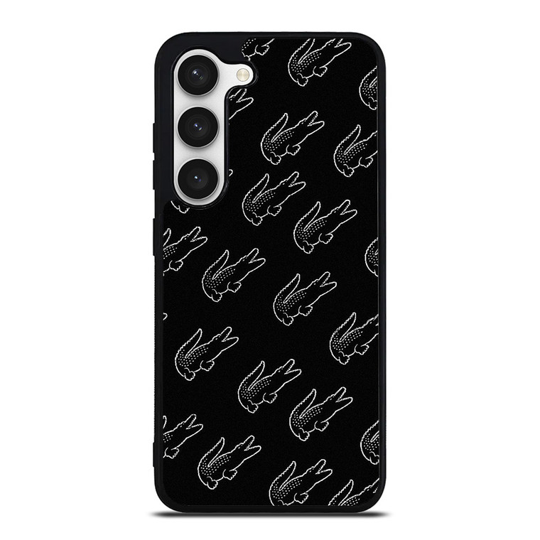 LACOSTE BLACK WHITE Samsung Galaxy S23 Case Cover