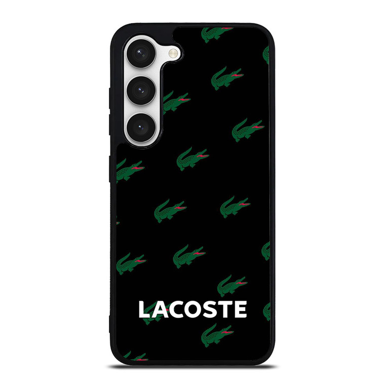 LACOSTE LOGO PATTERN Samsung Galaxy S23 Case Cover LACOSTE LOGO PATTERN Samsung Galaxy S23 Case Cover