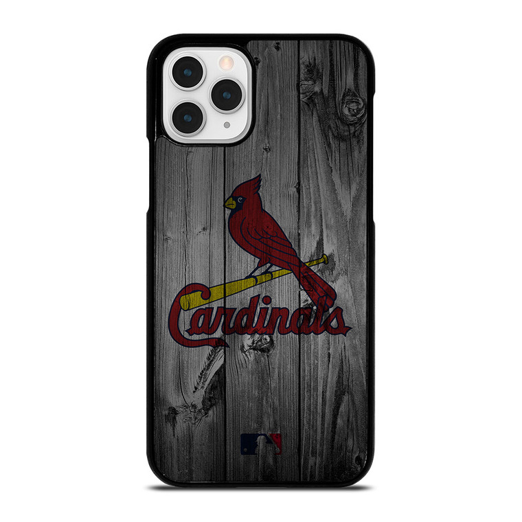 SAINT LOUIS CARDINALS BASEBALL MLB WOOD LOGO iPhone 11 Pro Case Cover