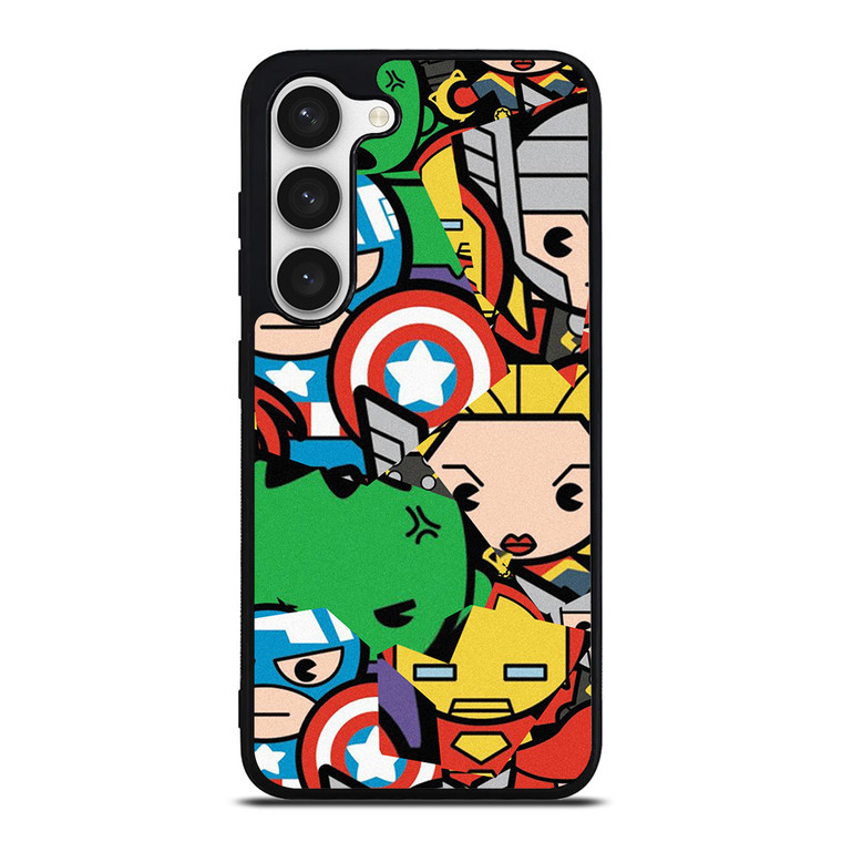 MARVEL COMIC CHARACTERS COLLAGE Samsung Galaxy S23 Case Cover