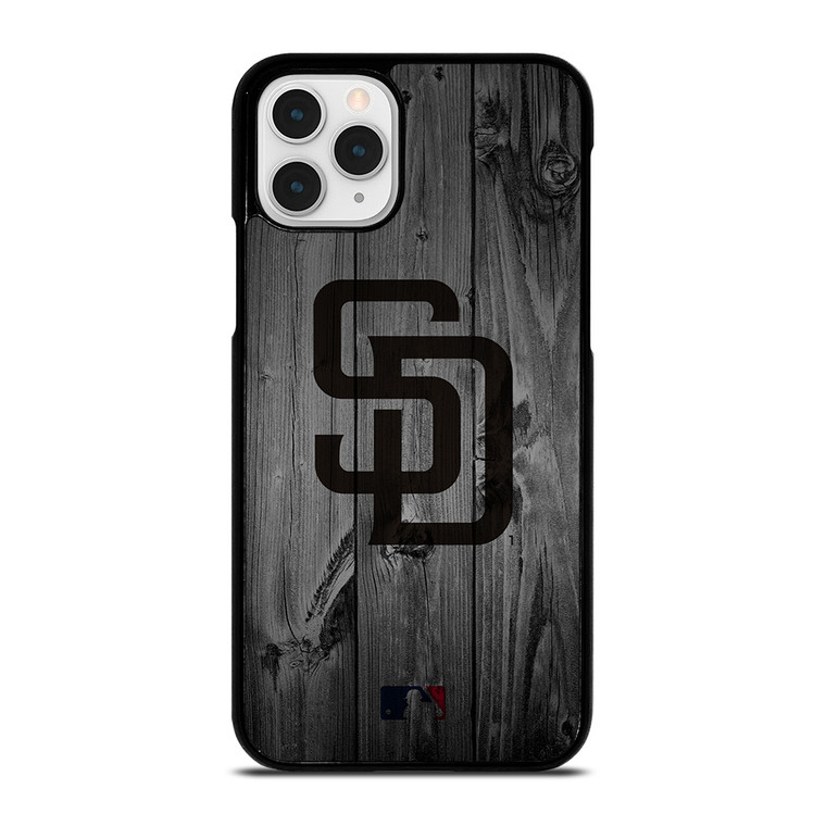 SAN DIEGO PADRES BASEBALL MLB WOOD LOGO iPhone 11 Pro Case Cover