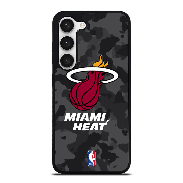 MIAMI HEAT BLACK CAMO Samsung Galaxy S23 Case Cover