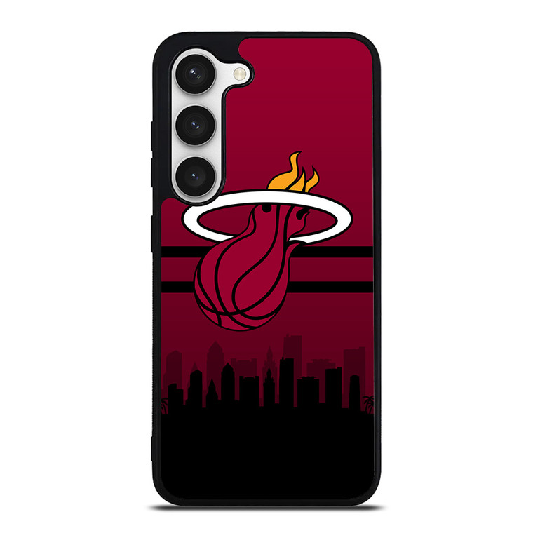 MIAMI HEATS NBA SKYLINE Samsung Galaxy S23 Case Cover