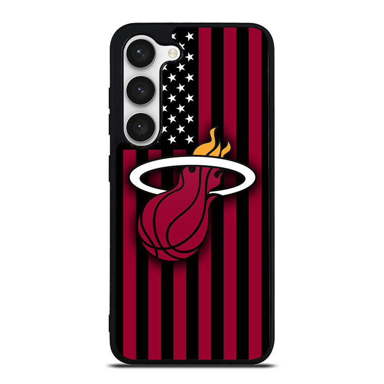 MIAMI HEATS NBA USA FLAG Samsung Galaxy S23 Case Cover
