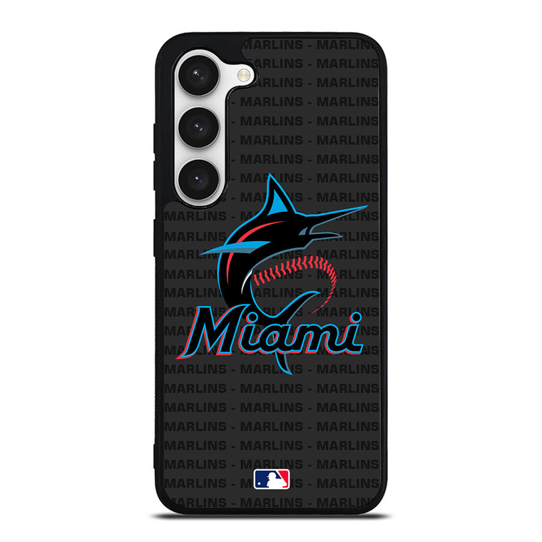 MIAMI MARLINS BASEBALL BLACK Samsung Galaxy S23 Case Cover
