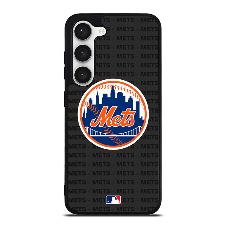 NEW YORK METS BASEBALL BLACK Samsung Galaxy S23 Case Cover