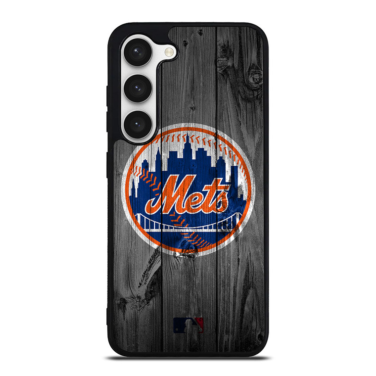 NEW YORK METS BASEBALL MLB WOOD LOGO Samsung Galaxy S23 Case Cover