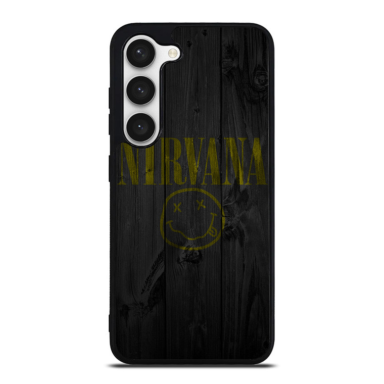 NIRVANA ROCK BAND WOODEN LOGO Samsung Galaxy S23 Case Cover