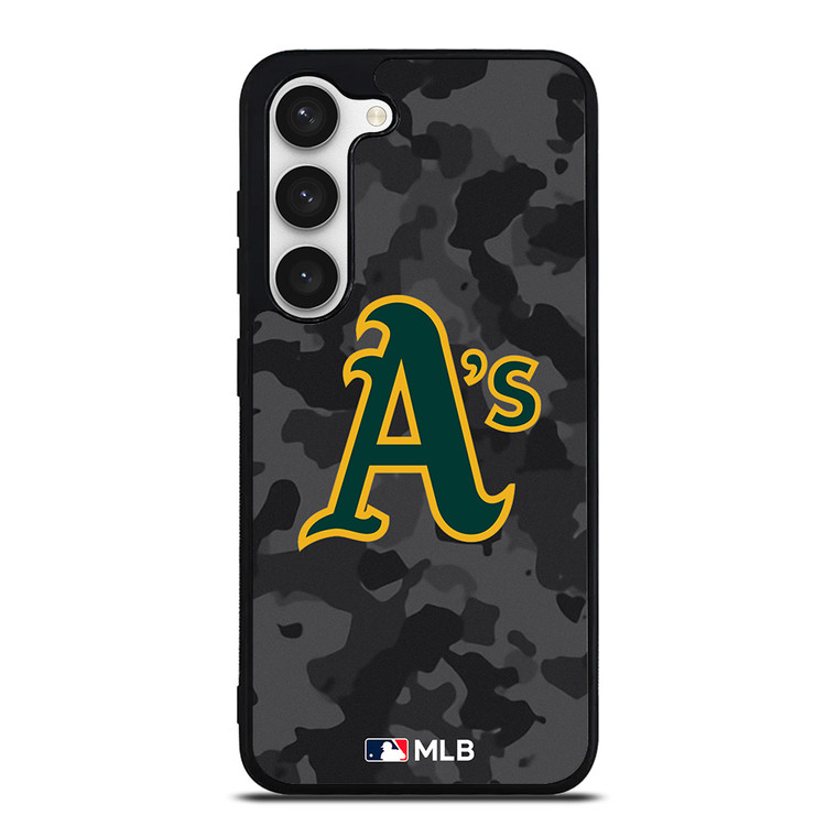 OAKLAND ATHLETICS BASEBALL BLACK CAMO Samsung Galaxy S23 Case Cover