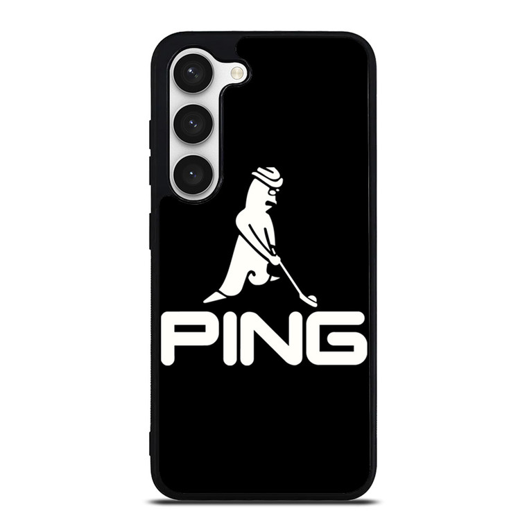 PING GOLF BLACK LOGO Samsung Galaxy S23 Case Cover