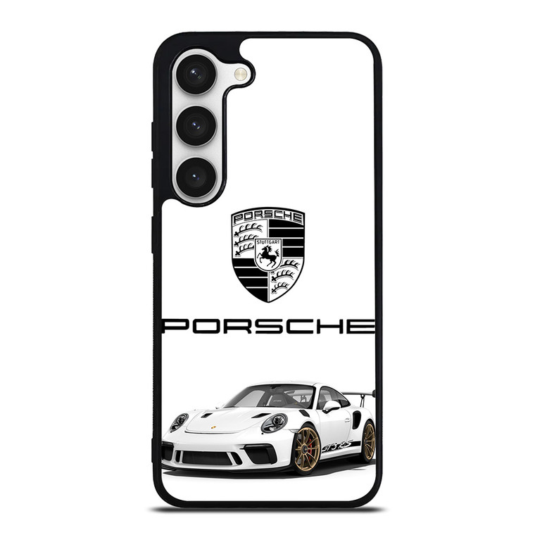 PORSCHE GT3 RS WHITE Samsung Galaxy S23 Case Cover