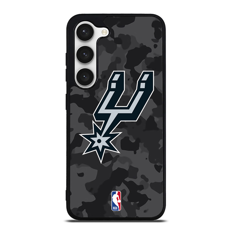 SAN ANTONIO SPURS BLACK CAMO Samsung Galaxy S23 Case Cover