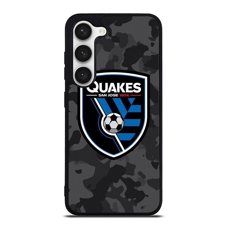SAN JOSE EARTHQUAKES MLS BLACK CAMO Samsung Galaxy S23 Case Cover
