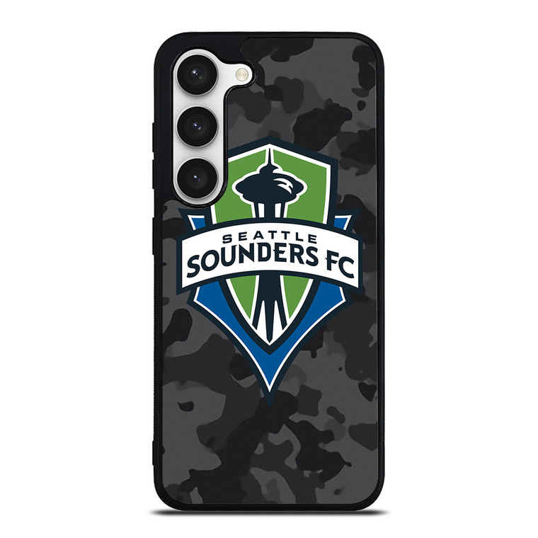 SEATTLE SOUNDERS FC MLS BLACK CAMO Samsung Galaxy S23 Case Cover