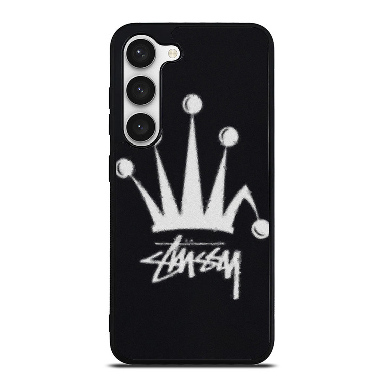 STUSSY FUZZY REGAL CROWN Samsung Galaxy S23 Case Cover