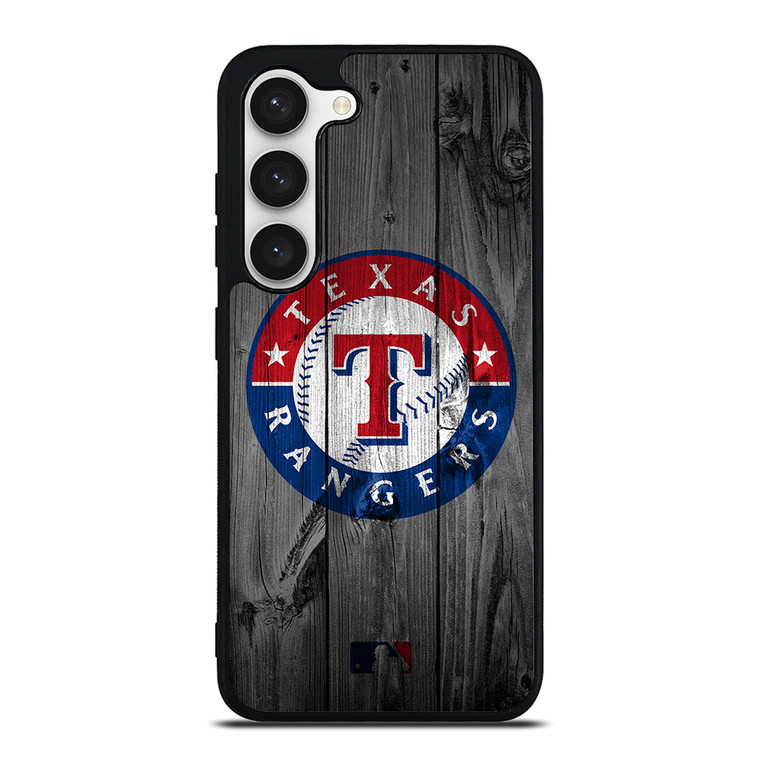 TEXAS RANGERS BASEBALL MLB WOOD LOGO Samsung Galaxy S23 Case Cover