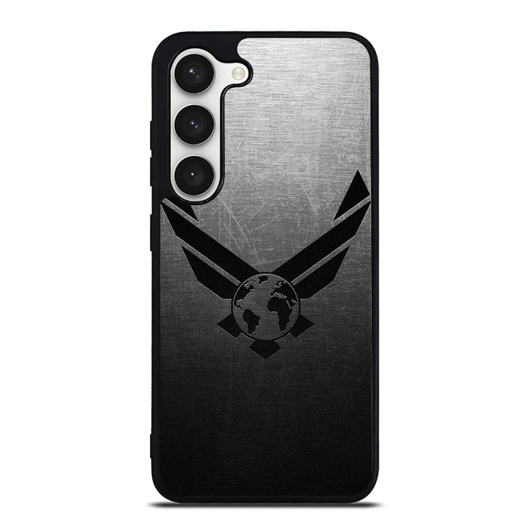 USAF UNITED STATES AIR FORCES LOGO METAL Samsung Galaxy S23 Case Cover