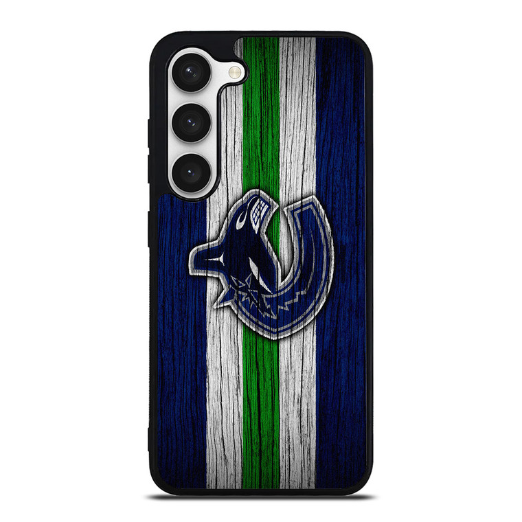 VANCOUVER CANUCKS WOODEN LOGO Samsung Galaxy S23 Case Cover