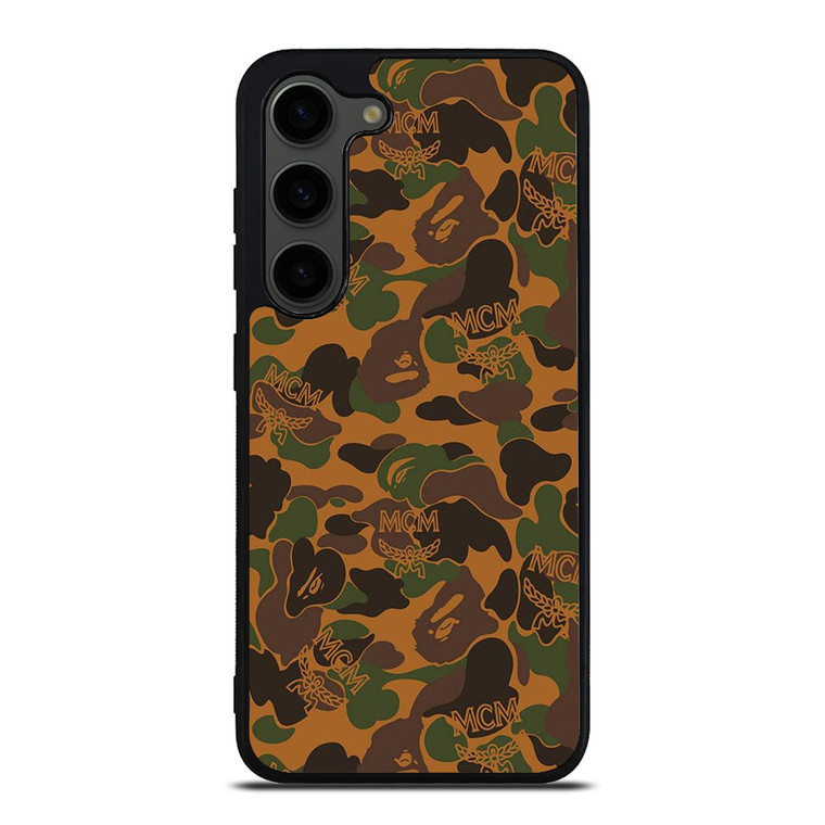 BAPE X MCM WORLDWIDE Samsung Galaxy S23 Plus Case Cover