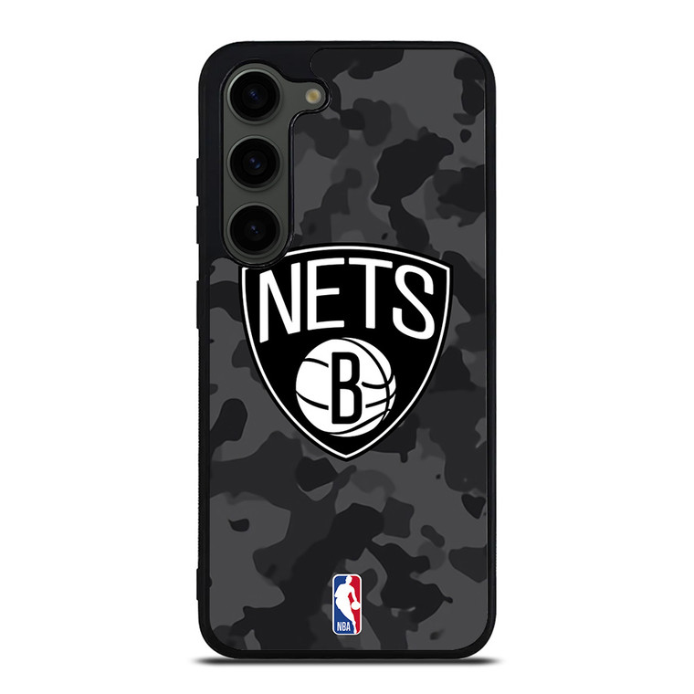 BROOKLYN NETS BLACK CAMO Samsung Galaxy S23 Plus Case Cover