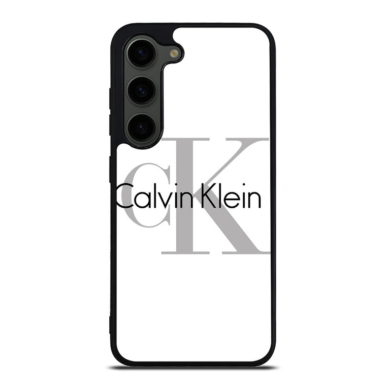 CALVIN KLEIN WHITE LOGO Samsung Galaxy S23 Plus Case Cover