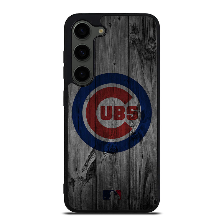 CHICAGO CUBS BASEBALL MLB WOOD LOGO Samsung Galaxy S23 Plus Case Cover