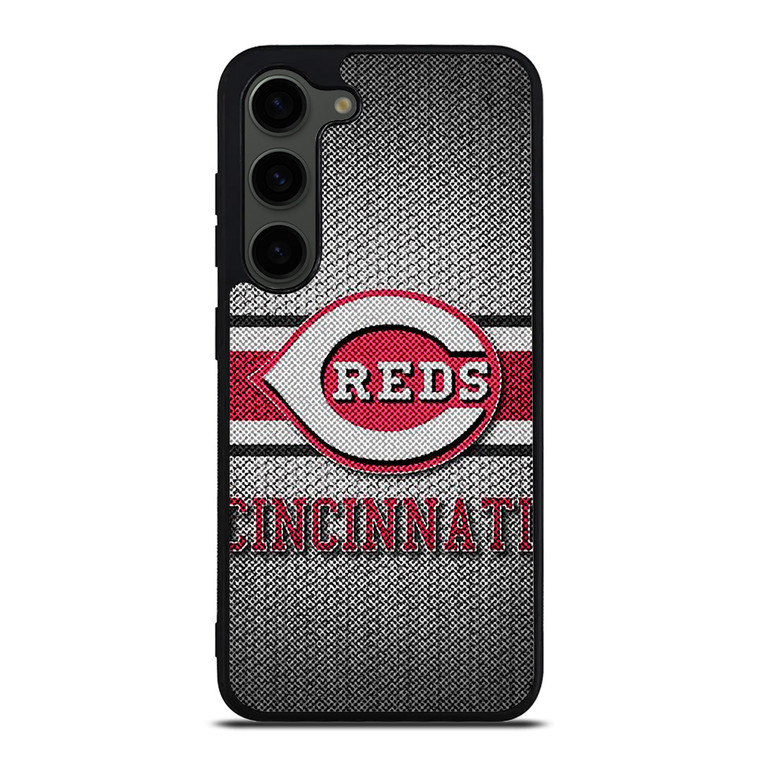 CINCINNATI RED MLB BASEBALL METAL Samsung Galaxy S23 Plus Case Cover