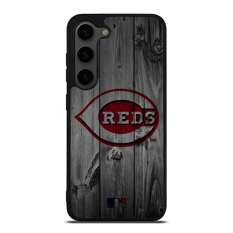 CINCINNATI REDS BASEBALL MLB WOOD LOGO Samsung Galaxy S23 Plus Case Cover