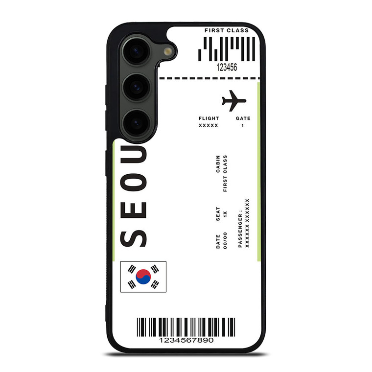 FLIGHT TICKETS USA NEW YORK Samsung Galaxy S23 Plus Case Cover