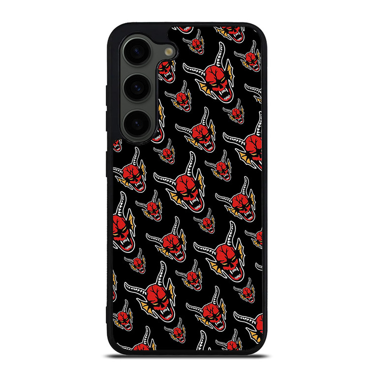 HELLFIRE CLUB STRANGER THINGS PATTERN Samsung Galaxy S23 Plus Case Cover