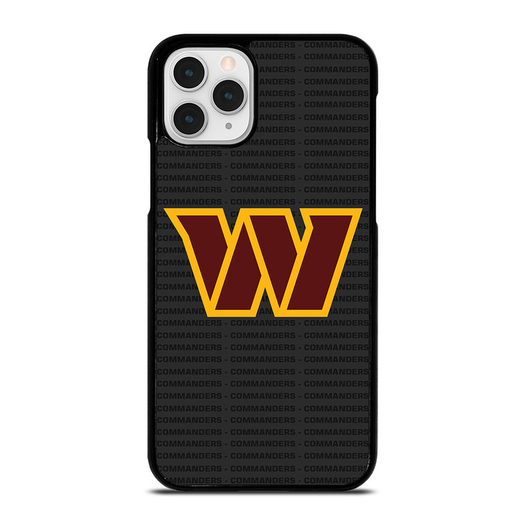WASHINGTON COMMANDERS FOOTBALL TEXT iPhone 11 Pro Case Cover