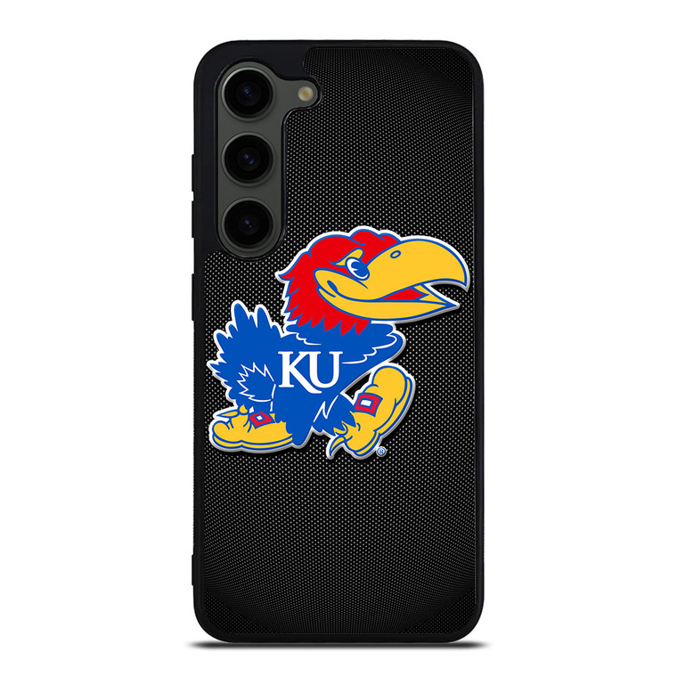 KANSAS JAYHAWKS LOGO CARBON Samsung Galaxy S23 Plus Case Cover