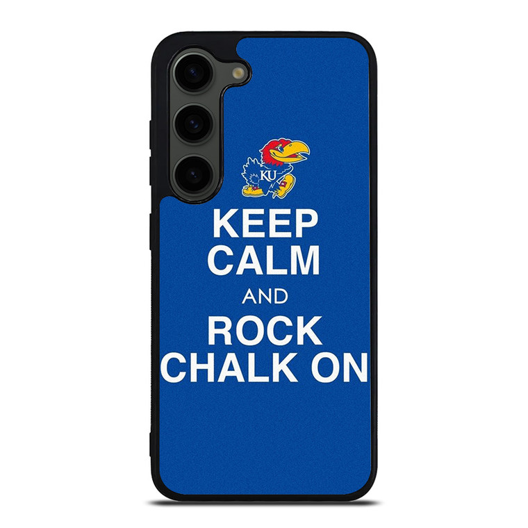 KEEP CALM AND ROCK CHALK KANSAS JAYHAWKS Samsung Galaxy S23 Plus Case Cover