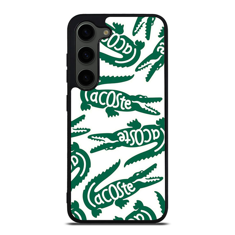 LACOSTE PATTERN Samsung Galaxy S23 Plus Case Cover LACOSTE PATTERN Samsung Galaxy S23 Plus Case Cover