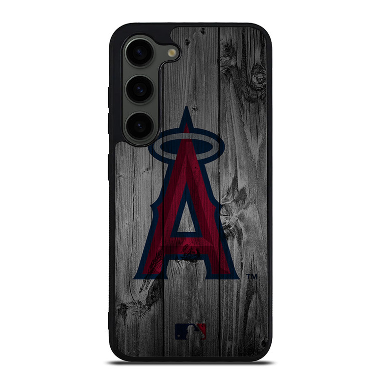 LOS ANGELES ANGELS BASEBALL MLB WOOD LOGO Samsung Galaxy S23 Plus Case Cover